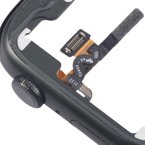 Pour Apple Watch Series 7 41MM GPS Cadre central en alliage d'aluminium avec câble flexible Crown Spin Axis (vert) SH403A443-06