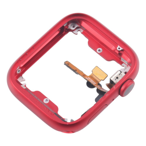 Pour Apple Watch Series 7/8/9 41MM LTE Cadre central en alliage d'aluminium avec câble flexible Crown Spin Axis (rouge) SH501C1667-06