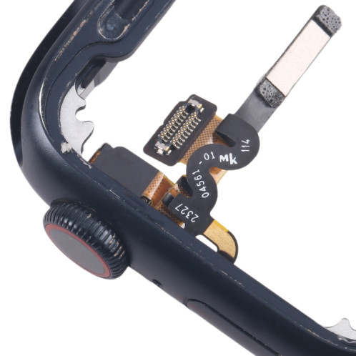 Pour Apple Watch Series 7/8/9 45MM GPS Cadre central en alliage d'aluminium avec câble flexible Crown Spin Axis (minuit) SH504A745-06