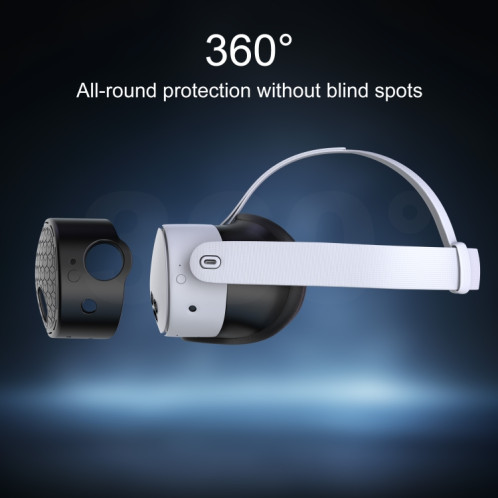 STARTRC GAMES Housse de protection en silicone pour Meta Quest 3 VR (noir) SH301A1711-08