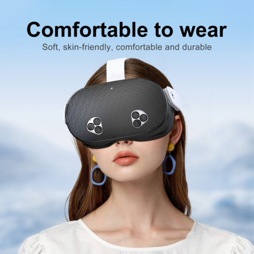 STARTRC GAMES Housse de protection en silicone pour Meta Quest 3 VR (noir) SH301A1711-08