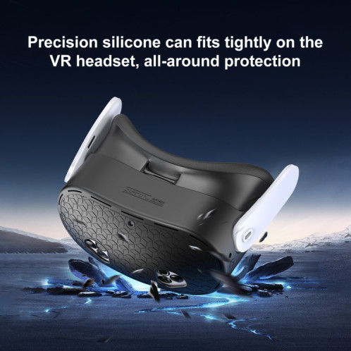 STARTRC GAMES Housse de protection en silicone pour Meta Quest 3 VR (noir) SH301A1711-08