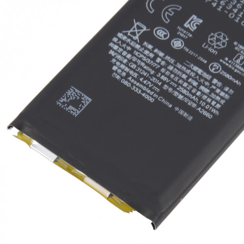 Batterie Li-ion à cycle zéro JUXIN 2580 mAh pour iPhone 13 mini SH061094-05