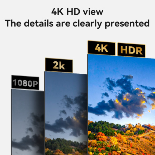 Câble d'extension HDMI HD 4K 30 Hz Yesido HM16, longueur : 1,8 m (noir) SY101A426-011