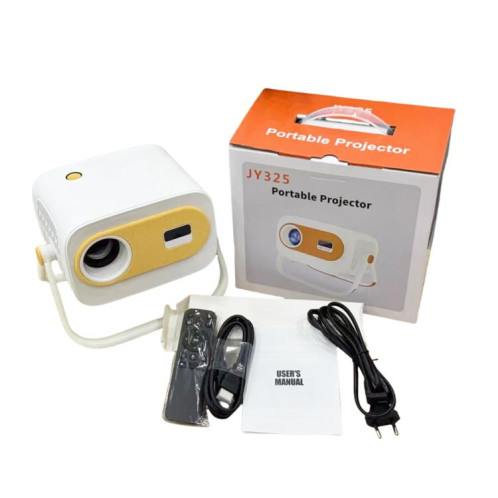 Projecteur portable JY325 1280 x 720P 200ANSI Amlogic H713 CPU Android 11.0, prise britannique (blanc) SH003A684-05