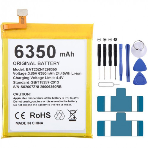 Pour remplacement de batterie DOOGEE S96 / S96 Pro BAT20ZN1296350 6350mAh SH91041935-04