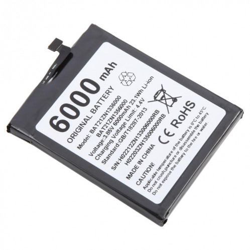 Pour remplacement de batterie DOOGEE V20 / V20S BAT21ZN1336000 6000mAh SH9105895-04