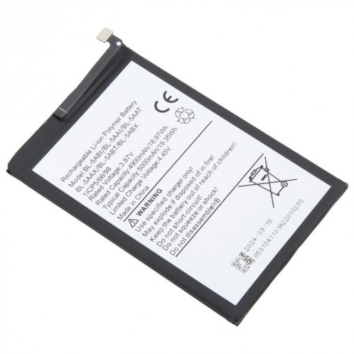 Batterie de remplacement 5000 mAh pour Tecno BL-5ABI / BL-5AAI BL-5AAT SH9301719-04