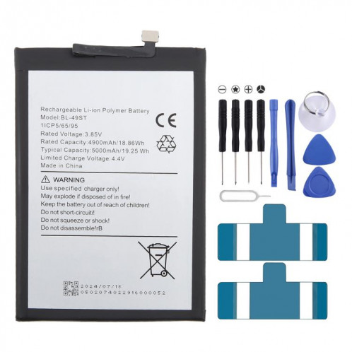 Batterie de remplacement 5000mAh pour Tecno Spark 10 Pro BL-49ST SH930435-04