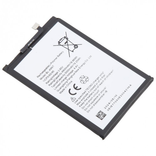 Batterie de remplacement pour Tecno Spark GO 2023 BL-49NT 4900mAh SH9305187-04