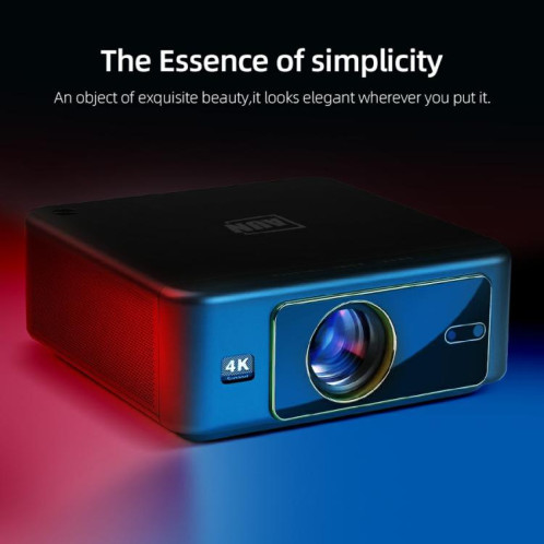 Projecteur intelligent Home Cinéma AUN U002 1920x1080P 970ANSI Android 12, prise britannique (gris foncé) SA202A1791-014