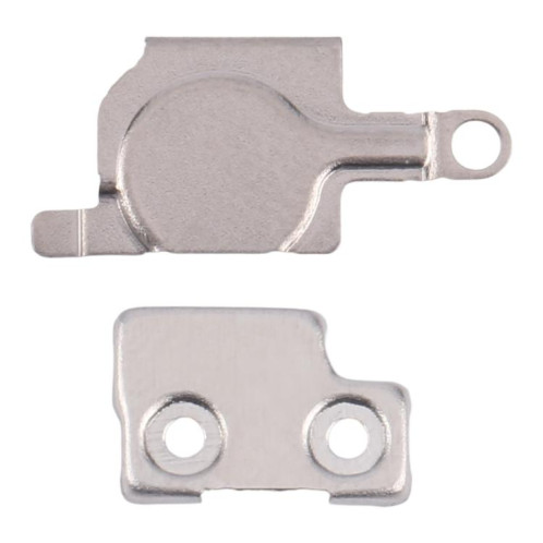Pour iPhone 15 Pro Max 1 paire de couvertures en fer pour lampe de poche / micro (sur la coque arrière) SH5405577-04