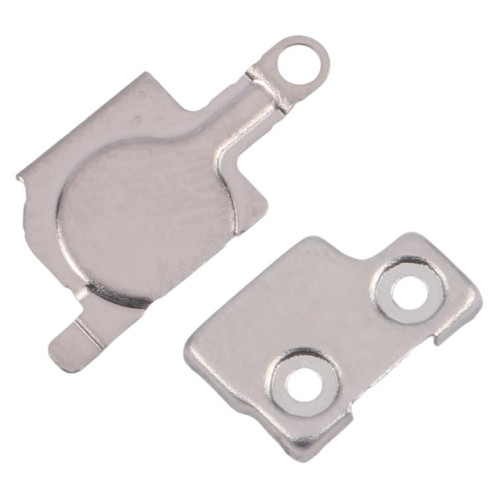 Pour iPhone 15 Pro Max 1 paire de couvertures en fer pour lampe de poche / micro (sur la coque arrière) SH5405577-04