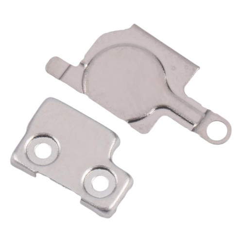 Pour iPhone 15 Pro Max 1 paire de couvertures en fer pour lampe de poche / micro (sur la coque arrière) SH5405577-04