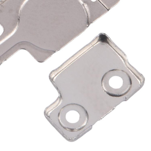 Pour iPhone 15 Pro Max 1 paire de couvertures en fer pour lampe de poche / micro (sur la coque arrière) SH5405577-04