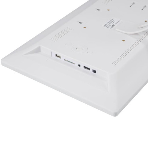 Cadre photo numérique à écran LED XCLT1850 de 18,5 pouces, type de prise : prise britannique (blanc) SH203B596-08