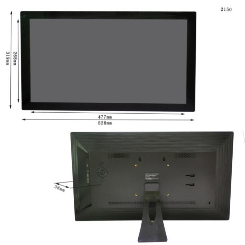 XCLT2150 21,5 pouces IPS écran WiFi numérique Cloud cadre photo mural LED machine de publicité, type de prise : (noir) SH703A415-09