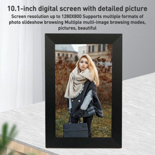 Album photo Cloud WIFI à écran LED HD de 15,6 pouces DPF1560, RK3326C Quad Core, 1 Go + 32 Go, prise : prise britannique (noir) SH404A499-07