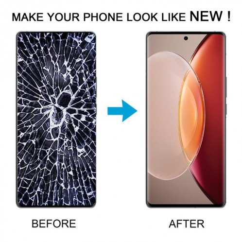 Pour vivo X90 Pro+ Écran LCD OLED avec numériseur Assemblage complet avec identification d'empreintes digitales SH62061087-07