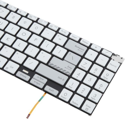 Clavier rétroéclairé pour ordinateur portable Asus Vivobook Pro 15X OLED K6501 M6501 (version américaine) (blanc) SH201B282-05