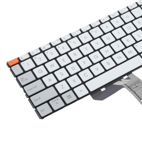 Clavier rétroéclairé pour ordinateur portable Asus Vivobook Pro 15X OLED K6501 M6501 (version américaine) (blanc) SH201B282-05