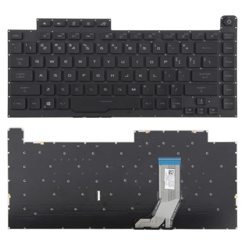 Clavier rétroéclairé RVB version américaine pour ordinateur portable Asus ROG Strix Scar G512 G512LV G512LW G512LI (noir) SH801A408-05
