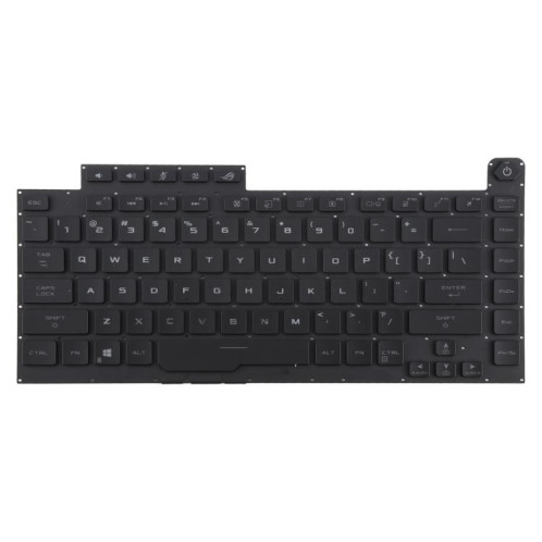 Clavier rétroéclairé RVB version américaine pour ordinateur portable Asus ROG Strix Scar G512 G512LV G512LW G512LI (noir) SH801A408-05