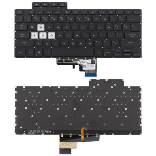 Clavier rétroéclairé pour ordinateur portable Asus TUF Air FX516 FX516P FX516PR FX516PM FA516 (version américaine) (noir) SH201A249-05