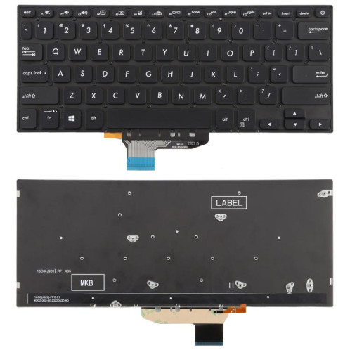 Clavier rétroéclairé pour ordinateur portable Asus VivoBook S14 K430 A430 X430 S403 S4300F S4300U (version américaine) (noir) SH901A756-05