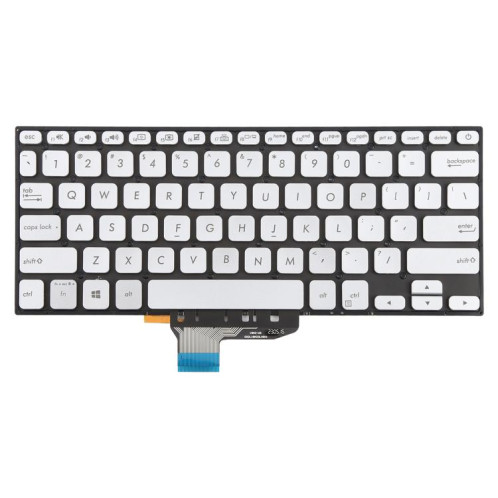 Clavier rétroéclairé pour ordinateur portable Asus VivoBook S14 K430 A430 X430 S403 S4300F S4300U (version américaine) (argent) SH901B894-05