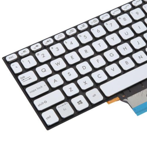 Clavier rétroéclairé pour ordinateur portable Asus VivoBook S14 K430 A430 X430 S403 S4300F S4300U (version américaine) (argent) SH901B894-05