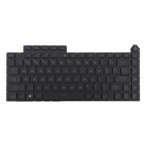 Clavier rétroéclairé RVB pour ordinateur portable Asus ROG Strix G16 G614 G614JU G634 G634JY 2023 (version américaine) (noir) SH601A418-05