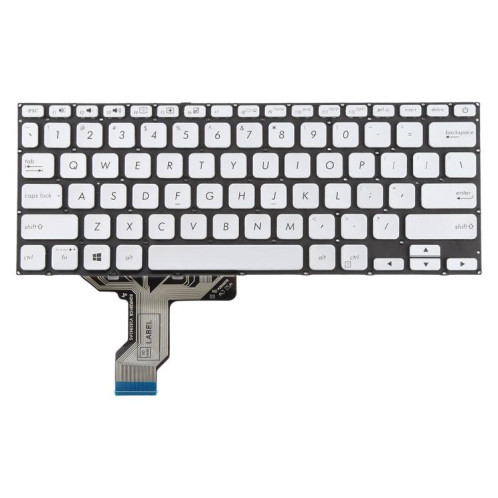 Clavier d'ordinateur portable version américaine pour Asus VivoBook 14 X420 X420F X420FA X420U A420F A420 A420U S420 S420UA P1411F P1411FA (argent) SH201A1991-05