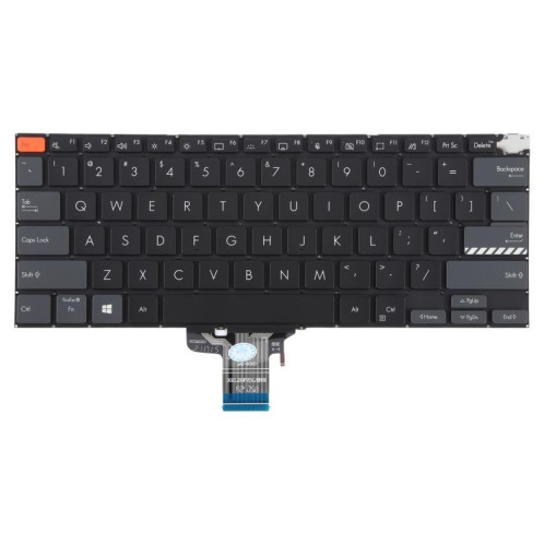 Clavier rétroéclairé pour ordinateur portable Asus Vivobook Pro 14X M7400 M4700 M4700QC M4700PC M7600 M3400 M3401 M3401Q X7400 X3400 X3400P K3400P (noir) SH401A74-05