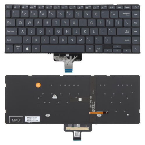 Clavier rétroéclairé pour ordinateur portable Asus ZenBook 14 ux435 ux435egl ux435e u4800egl (version américaine) (noir) SH501A989-05