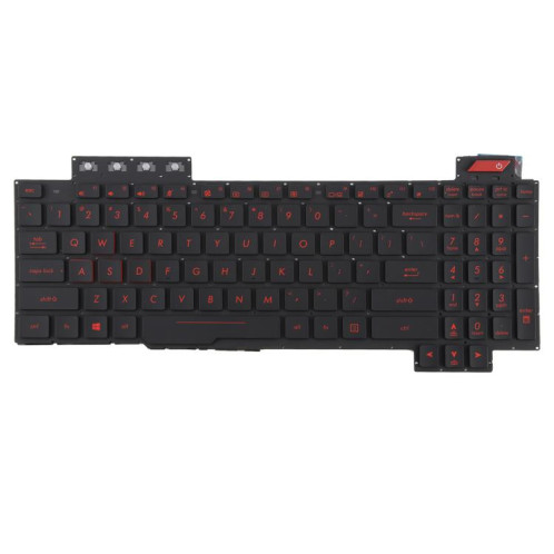 Clavier rétroéclairé pour ordinateur portable Asus FX63 FX63V FX503VM FX503VD ZX63VE FZ63V GL503VS (rouge) SH001A433-05