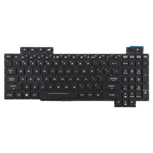 Clavier rétroéclairé pour ordinateur portable Asus FX63 FX63V FX503VM FX503VD ZX63VE FZ63V GL503VS (blanc), version américaine SH001B1265-05