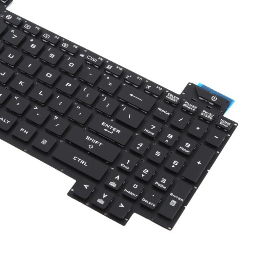 Clavier rétroéclairé pour ordinateur portable Asus FX63 FX63V FX503VM FX503VD ZX63VE FZ63V GL503VS (blanc), version américaine SH001B1265-05