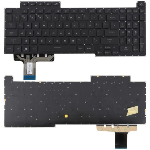 Clavier d'ordinateur portable rétroéclairé RVB, version américaine, pour Asus ROG Stirx G17 G713 G713Q G713QE G713QY G713QR G713RX G713RS G713RC G713IR G713IH (noir) SH201A510-05