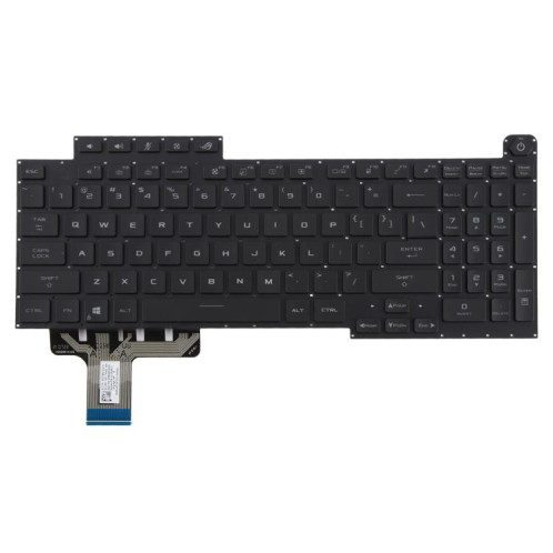Clavier d'ordinateur portable rétroéclairé RVB, version américaine, pour Asus ROG Stirx G17 G713 G713Q G713QE G713QY G713QR G713RX G713RS G713RC G713IR G713IH (noir) SH201A510-05