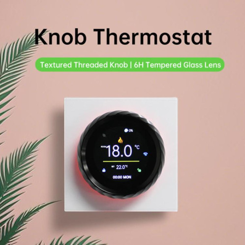 Thermostat à bouton fileté pour chauffe-eau BHT-2007-P16-GA, écran couleur TFT 1,6 pouce (blanc et noir) SH801A1318-013