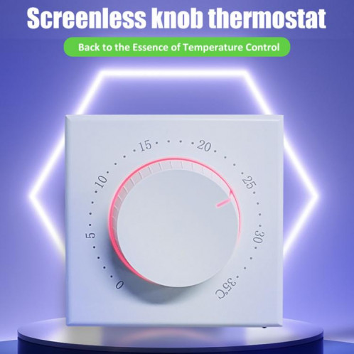 Thermostat intelligent sans écran pour chauffe-eau BHT-101GAL avec indicateur LED bicolore (blanc) SH001A1715-010