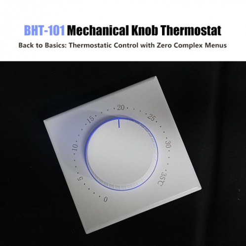 Thermostat intelligent sans écran pour chaudière BHT-101GCL avec indicateur LED bicolore (blanc) SH003A60-010