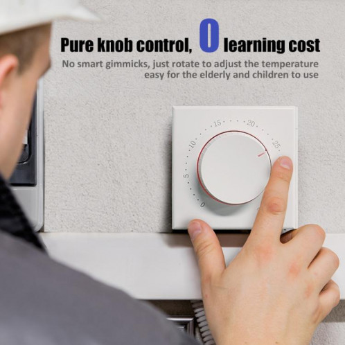 Thermostat intelligent sans écran pour chaudière BHT-101GCL avec indicateur LED bicolore (blanc) SH003A60-010