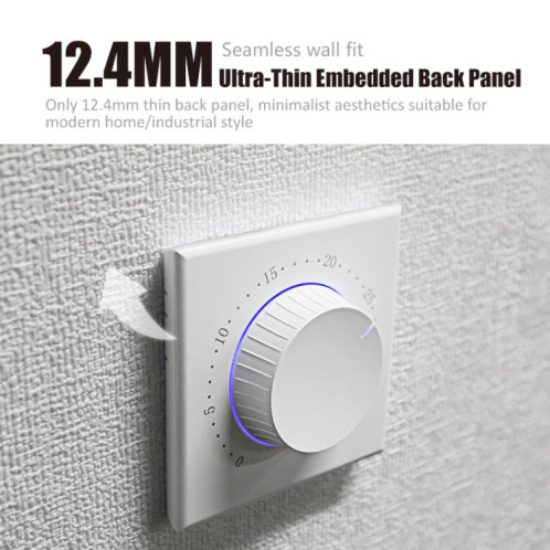 Thermostat intelligent sans écran pour chauffage électrique BHT-101GBL avec indicateur LED bicolore (blanc) SH002A1245-010