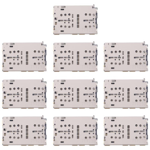 Lecteur de carte SIM et Micro SD d'origine pour Huawei P10 Plus, 10 pièces SH7502531-04