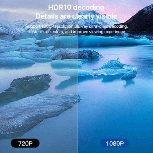 Projecteur HD intelligent sans fil N5 1280 x 720p, système Android 9.0, même écran, (noir) SH404A1146-010
