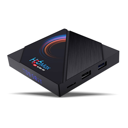 Boîte de télévision intelligente H96 Max 6K Ultra HD avec télécommande, Android 10.0, ALLWINNER H616 ARM CORE CORTEX-A53, 2GB + 16 Go, Carte de support TF / USBX2 / AV / HDMI / WiFi, Plug UA SH28041643-013