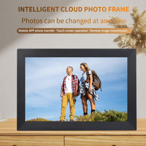 Cadre photo Cloud avec écran LCD 17 pouces, 1 Go + 32 Go, processeur quad-core 3326C, Android 7.0, prise américaine (noir) SH902B335-07