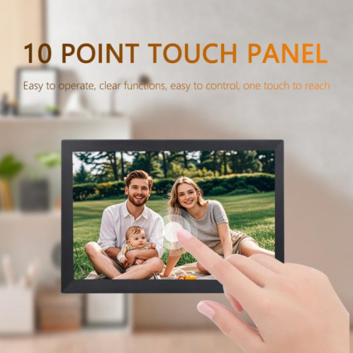 Cadre photo Cloud avec écran LCD 17 pouces, 1 Go + 32 Go, processeur quad-core 3326C, Android 7.0, prise AU (noir) SH904B894-07